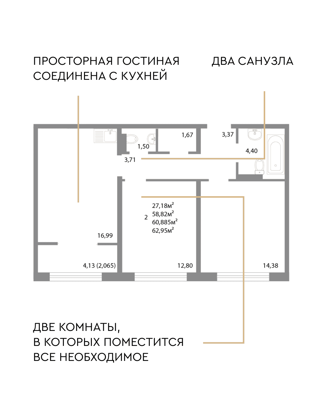 Квартира месяца в ЖК НИКС Сити на Ун. Набережной